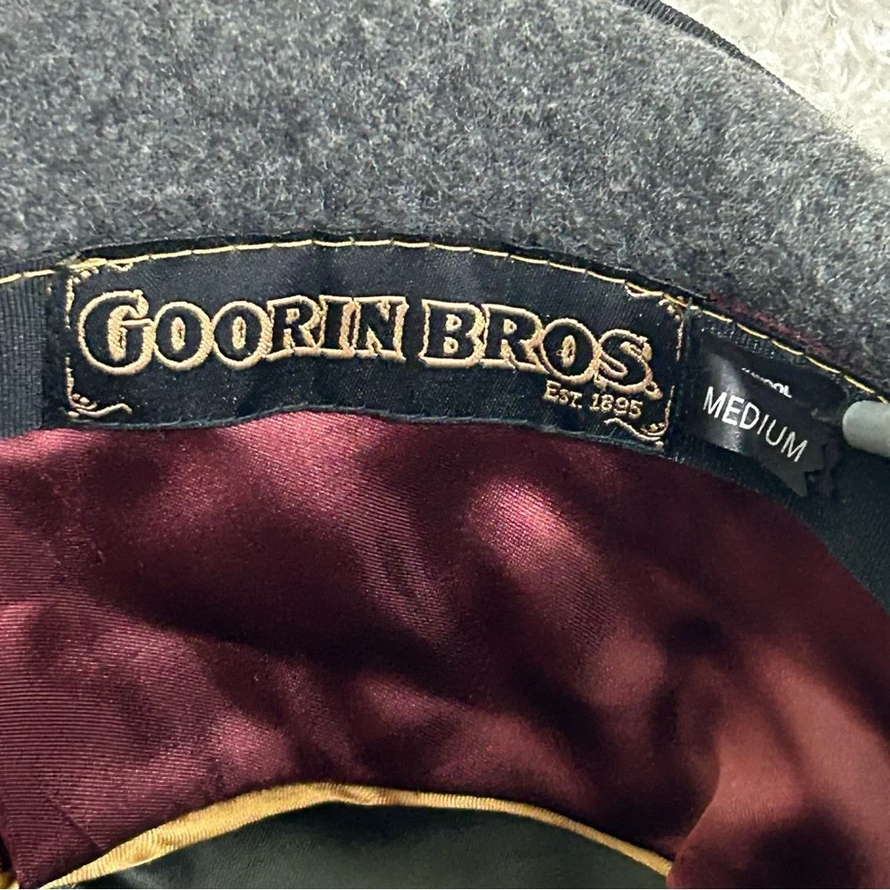 Goorin Bros. Dark Gray 100% Wool Fedora Size Medium